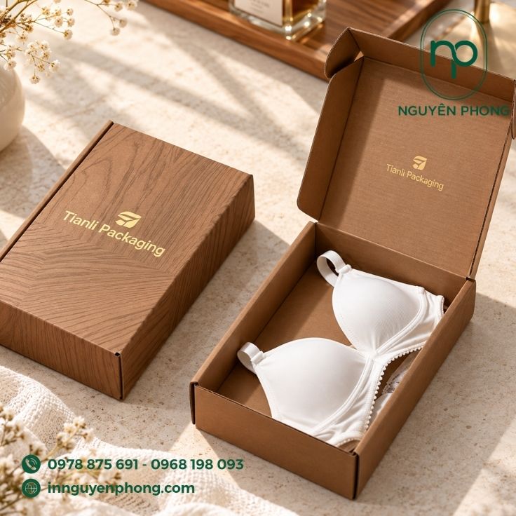 In Hộp Giấy Đựng Đồ Lót Chất Lượng Cao